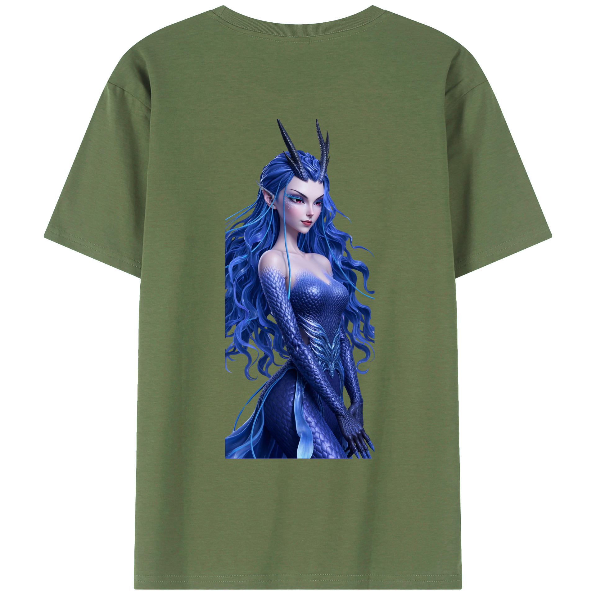 （画像用） Ne Zha 2 ナタ 魔童の大暴れ 綿100％ メンズ半袖Tシャツ（バックプリント） 通気性
